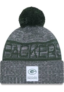 New Era Green Bay Packers Grey 2025 NFL Sideline Cold Weather Sport Mens Knit Hat