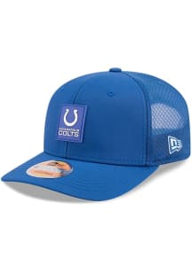 New Era Indianapolis Colts 2025 NFL Sideline 9SEVENTY Trucker Adjustable Hat - Blue