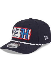 New Era Houston Texans Navy Blue Chant Stretch Snap Jr 9SEVENTY Youth Adjustable Hat