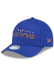 New Era Buffalo Sabres Blue Metallic M Crown A Frame 9FORTY Womens Adjustable Hat