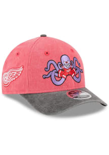 New Era Detroit Red Wings Baby Mascot M Crown JR 9FORTY Adjustable Hat - Red