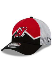 New Era New Jersey Devils Sock M Crown A Frame 9FORTY Adjustable Hat - Red