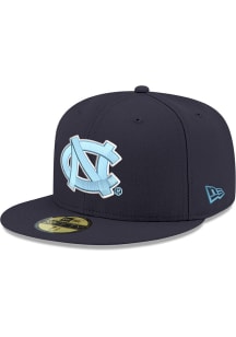 New Era North Carolina Tar Heels Mens Navy Blue 59FIFTY Fitted Hat