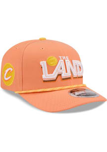 New Era Cleveland Cavaliers 2025 City Edition Stretch 9SEVENTY Adjustable Hat - Orange