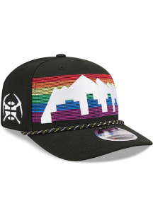 New Era Denver Nuggets 2025 City Edition Stretch 9SEVENTY Adjustable Hat - Black