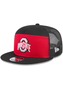 New Era Ohio State Buckeyes Black Outdoor Split Panel 9FIFTY Mens Snapback Hat