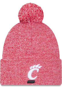 New Era Cincinnati Bearcats Red Marled Cuff Pom Mens Knit Hat