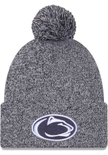 New Era Penn State Nittany Lions Navy Blue Marled Cuff Pom Mens Knit Hat