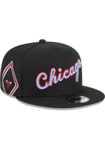 New Era Chicago Bulls Black 2025 City Edition 9FIFTY Mens Snapback Hat