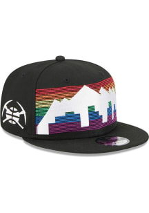 New Era Denver Nuggets Black 2025 City Edition 9FIFTY Mens Snapback Hat