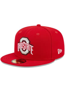 New Era Ohio State Buckeyes Mens Red Evergreen 59FIFTY Fitted Hat