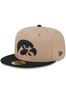 New Era Iowa Hawkeyes Mens Tan Evergreen 59FIFTY Fitted Hat