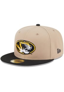 New Era Missouri Tigers Mens Tan Evergreen 59FIFTY Fitted Hat