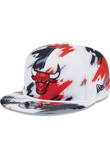 New Era Chicago Bulls White Paint JR 9FIFTY Youth Snapback Hat