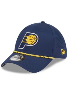 New Era Indiana Pacers Mens Navy Blue Perform 39THIRTY Flex Hat