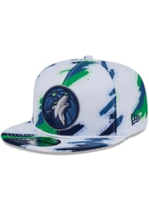 New Era Minnesota Timberwolves White Paint 9FIFTY Mens Snapback Hat