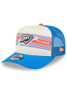 New Era Oklahoma City Thunder Banner A-Frame 9FIFTY Adjustable Hat - Blue