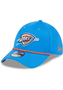 New Era Oklahoma City Thunder Mens Blue Perform 39THIRTY Flex Hat