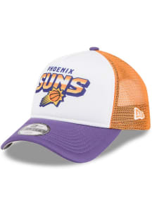 New Era Phoenix Suns White Streak A Frame 9FORTY Youth Adjustable Hat