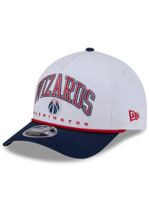 New Era Washington Wizards Arch M Crown A Frame 9FORTY Adjustable Hat - White