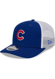 New Era Chicago Cubs 9SEVENTY Stretch Snap Cotton Trucker Adjustable Hat - Blue