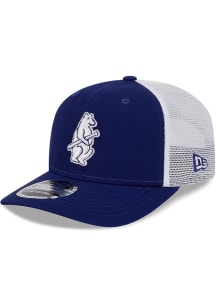 New Era Chicago Cubs Cooperstown 1914 9SEVENTY Stretch Snap Cotton Trucker Adjustable Hat - Blue