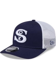New Era Chicago White Sox Cooperstown 1930 9SEVENTY Stretch Snap Cotton Trucker Adjustable Hat - N..