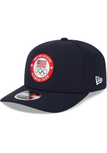 New Era Team USA Stretch Snap 9SEVENTY Adjustable Hat - Navy Blue