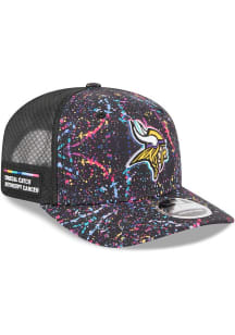 New Era Minnesota Vikings 2025 Crucial Catch Stretch 9SEVENTY Adjustable Hat - Black