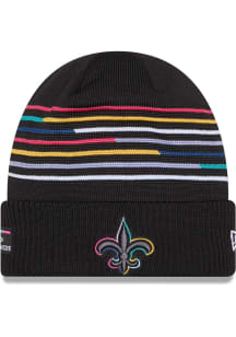 New Era New Orleans Saints Black 2025 Crucial Catch Cuff Mens Knit Hat