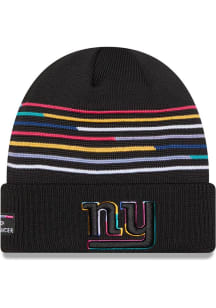 New Era New York Giants Black 2025 Crucial Catch Cuff Mens Knit Hat