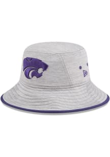 New Era K-State Wildcats Grey Heathered Bucket Mens Bucket Hat