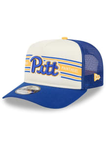 New Era Pitt Panthers Banner A-Frame 9FIFTY Adjustable Hat - Blue