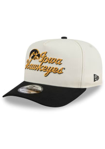 New Era Iowa Hawkeyes A frame Chainstitch 9FIFTY Adjustable Hat - Black