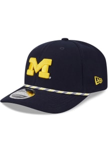 New Era Michigan Wolverines Multi Rope Stretch Snap 9SEVENTY Adjustable Hat - Blue