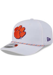 New Era Clemson Tigers Multi Rope Stretch Snap 9SEVENTY Adjustable Hat - White