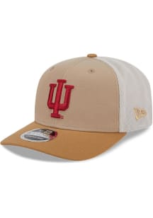 New Era Indiana Hoosiers 2T 9SEVENTY Trucker Adjustable Hat - Tan
