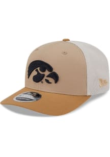 New Era Iowa Hawkeyes 2T 9SEVENTY Trucker Adjustable Hat - Tan