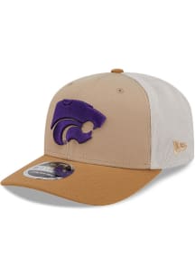New Era K-State Wildcats 2T 9SEVENTY Trucker Adjustable Hat - Tan