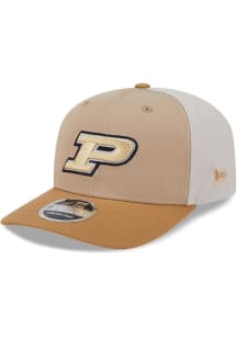New Era Purdue Boilermakers 2T 9SEVENTY Trucker Adjustable Hat - Tan