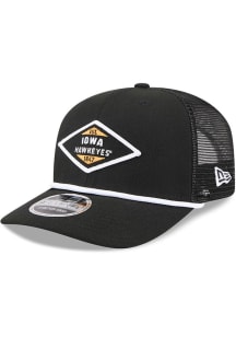 New Era Iowa Hawkeyes Team Stretch Snap 9SEVENTY Adjustable Hat - Black