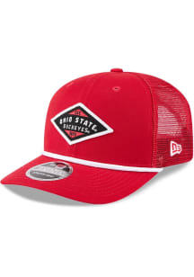 New Era Ohio State Buckeyes Team Stretch Snap 9SEVENTY Adjustable Hat - Red