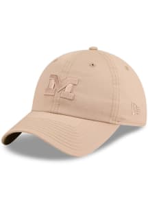 New Era Michigan Wolverines Ripstop Casual Classic Adjustable Hat - Tan