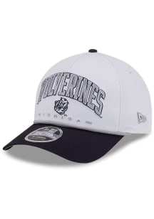 New Era Michigan Wolverines Arch M Crown A Frame 9FORTY Adjustable Hat - White