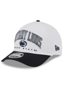 New Era Penn State Nittany Lions Arch M Crown A Frame 9FORTY Adjustable Hat - White