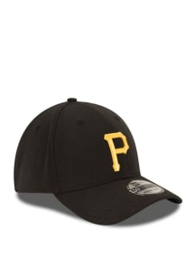 New Era Pittsburgh Pirates Mens Black Team Classic 39THIRTY Flex Hat