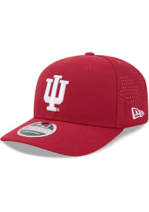 New Era Indiana Hoosiers Evergreen Perform 9SEVENTY Stretch Snap Adjustable Hat - Red
