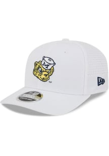 New Era Michigan Wolverines Evergreen Perform 9SEVENTY Stretch Snap Adjustable Hat - White