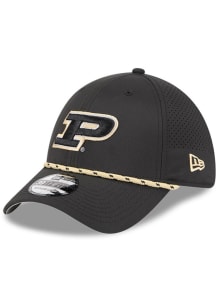 New Era Purdue Boilermakers Mens Black Perform 39THIRTY Flex Hat