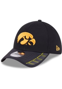 New Era Iowa Hawkeyes Mens Black Visor Hit 39THRITY Flex Hat
